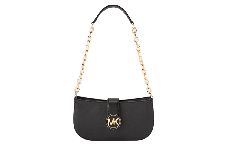 

Сумка через плечо из искусственной кожи Carmen в форме полумесяца, черный цвет MICHAEL KORS