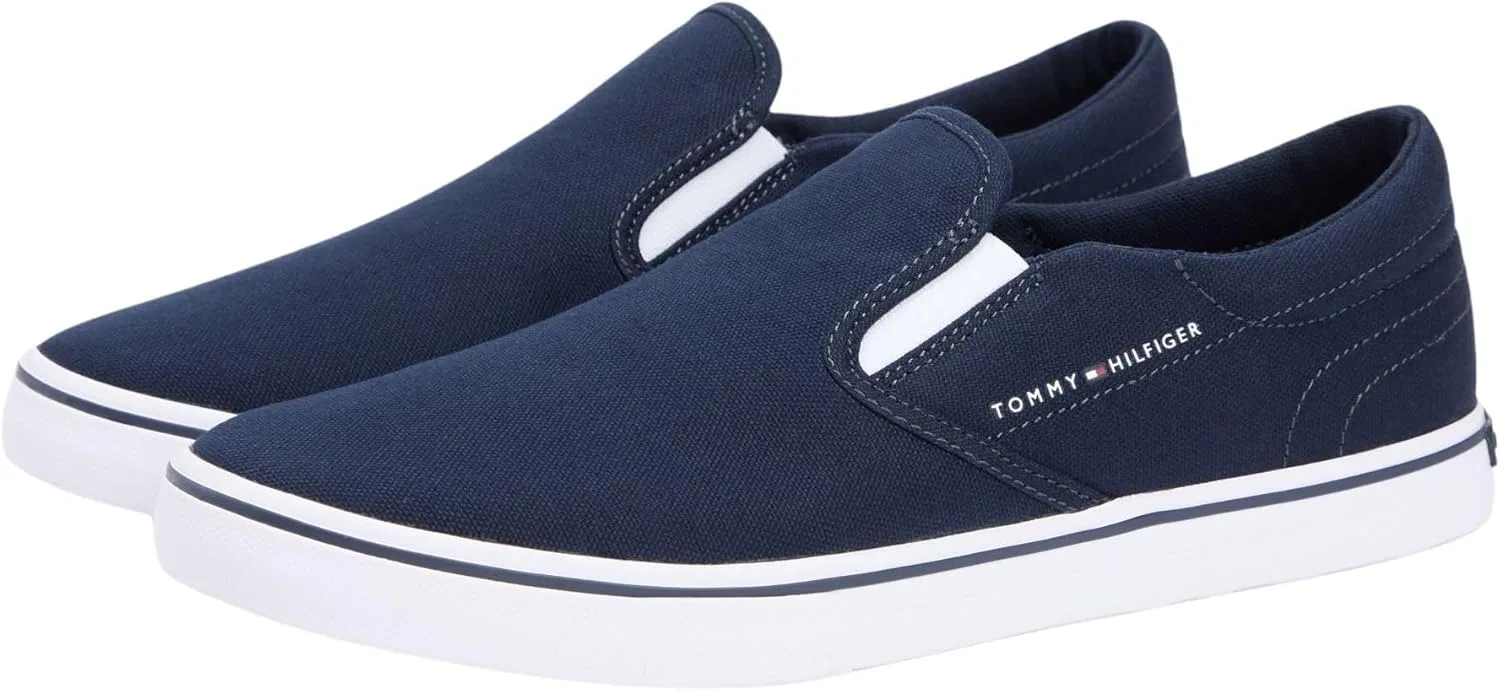 Мужские низкие кроссовки Tommy Hilfiger Vulc Core Slip On Fm0fm05689, Blue Desert Sky — фото 3