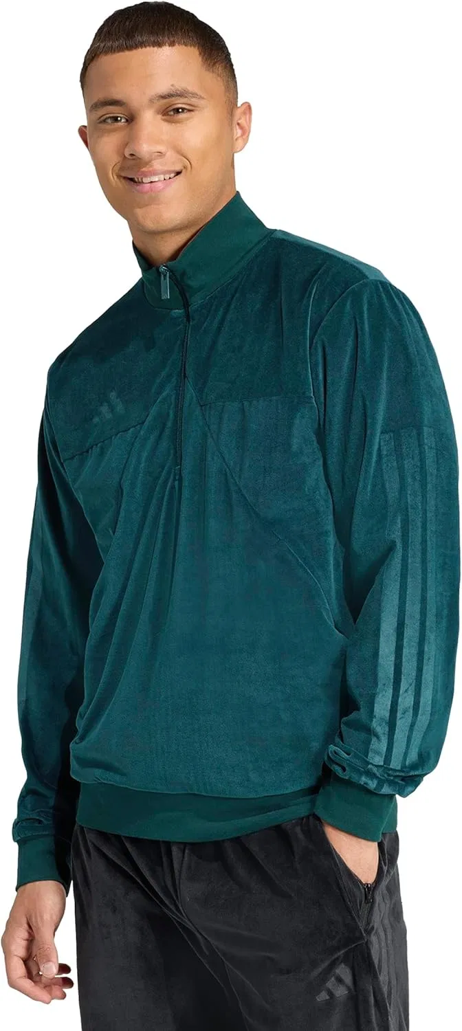 Толстовка adidas House of Tiro Velour, Aurora Ivy