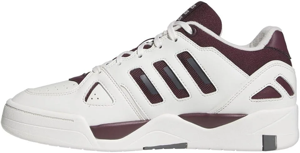 Мужские низкие кроссовки Adidas Midcity, белый/серый/бордовый — фото 4