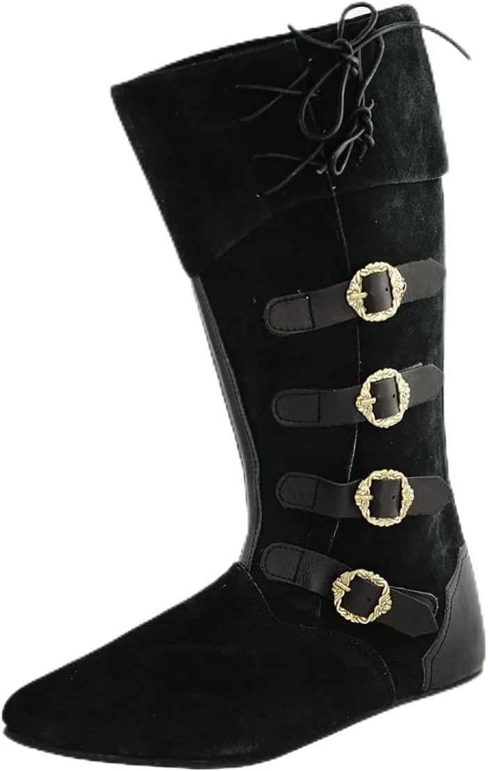 Средневековые сапоги черного цвета Cp-Schuhe