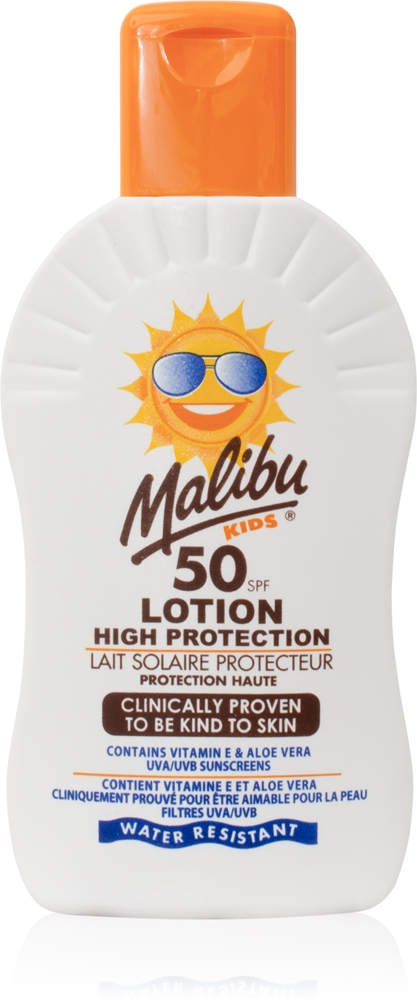 Детский лосьон с защитным молочком SPF 50 Malibu, vaikams 200 мл