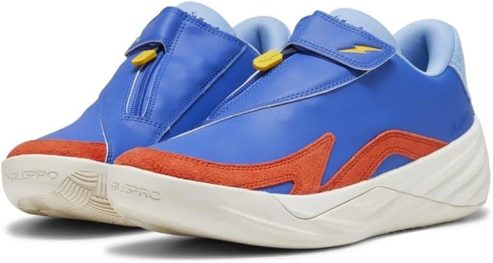 Детские баскетбольные кроссовки PUMA All-Pro Nitro для мужчин - синие — фото 3