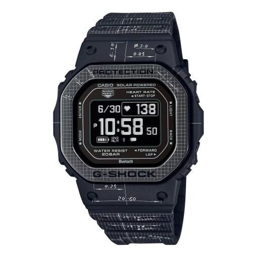 

Часы g-shock digital 'black white grid' Casio, черный