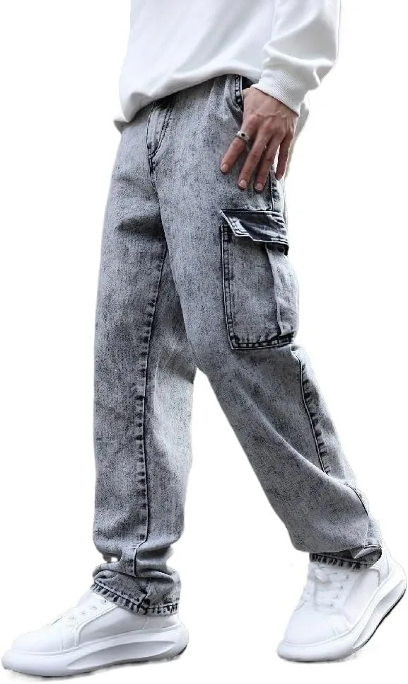 

Рабочие джинсы Multi Pocket с защипами, свободные, широкие, прямые (XX-Large) SIDUFHAOPKLL