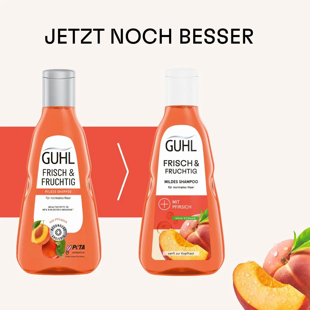 Шампунь для нормальных волос «Fresh & Fruity» от Guhl, Orange — фото 3