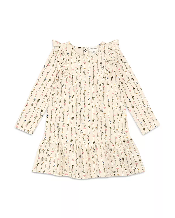 

Детское платье с принтом в виде садовой стены. Miles The Label, бежевый