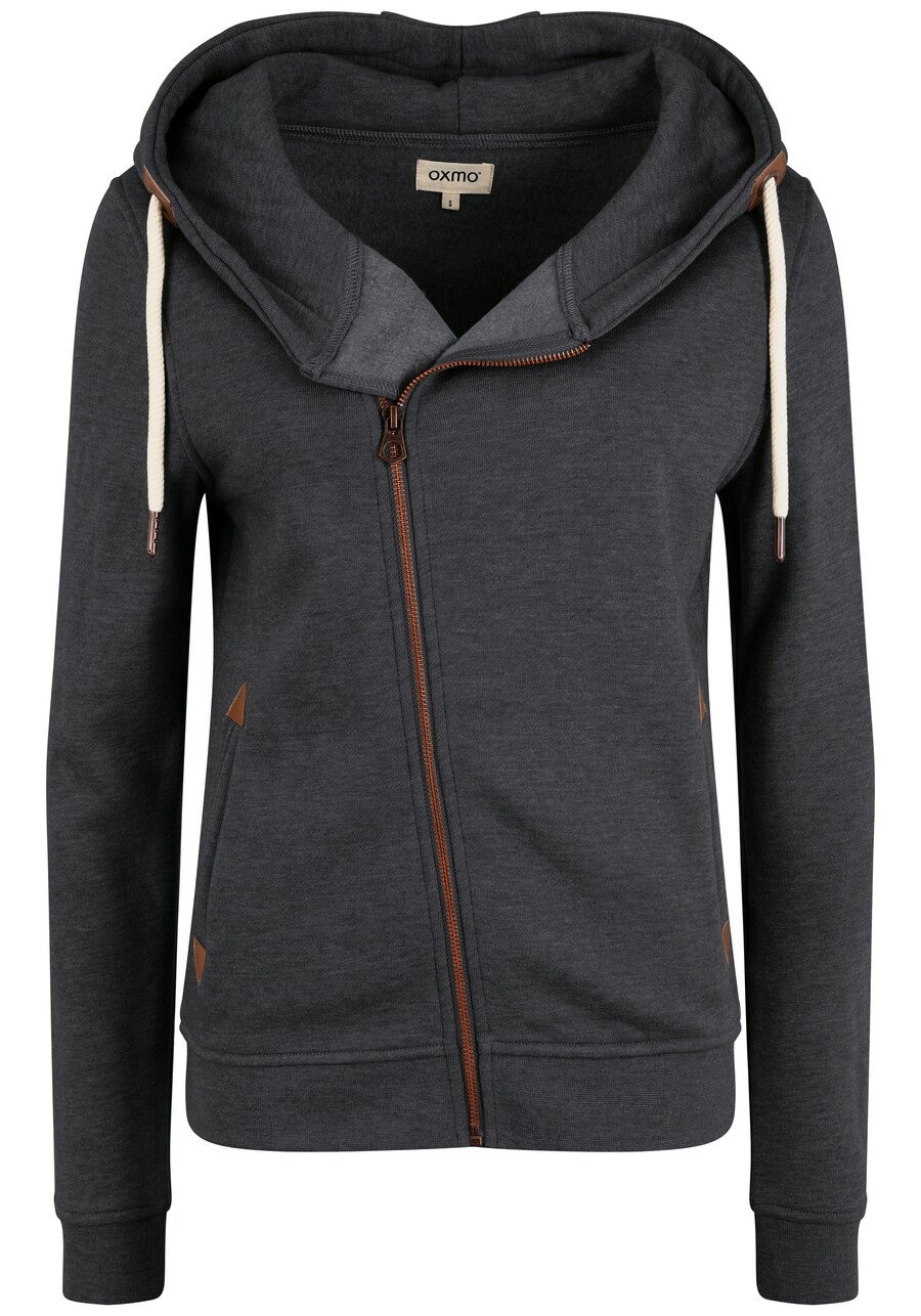 

Худи Oxmo Zip-Up Hoodie Vicky, серый