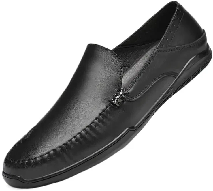 Мокасины кожаные Loafers Black PUGHGAETZF