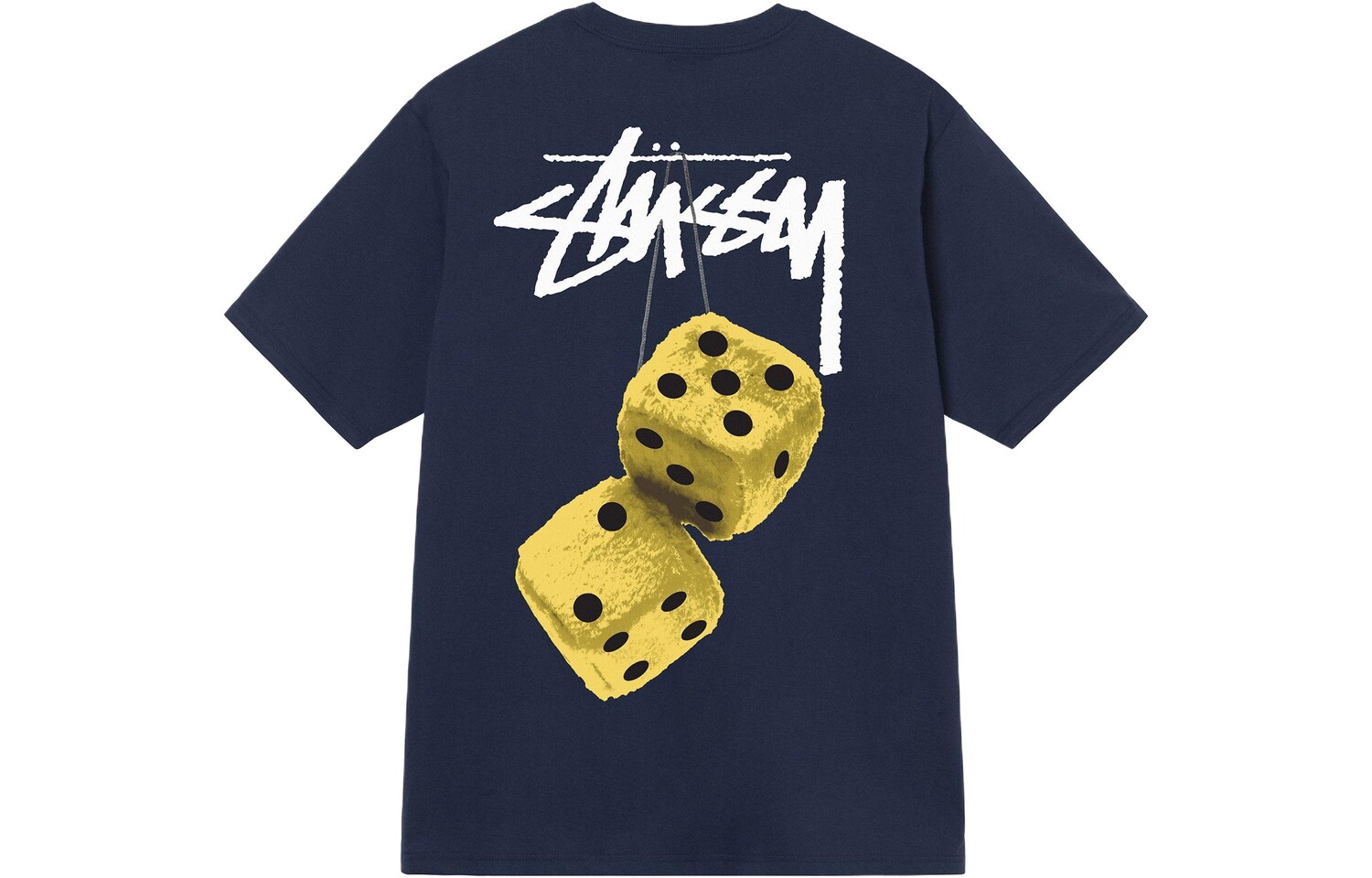 

Футболка Stussy Fuzzy Dice Дымчатая, Серый