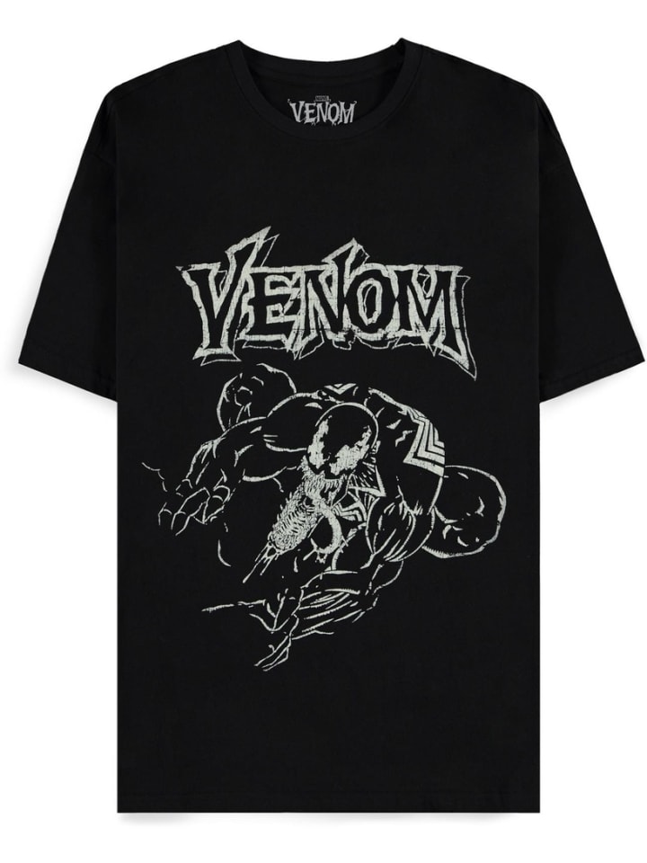 

Marvel Universe Футболка "Venom - Stencil Men's Short Sleeved Men's T-shirt" черного цвета, Черный, Marvel Universe Футболка "Venom - Stencil Men's Short Sleeved Men's T-shirt" черного цвета