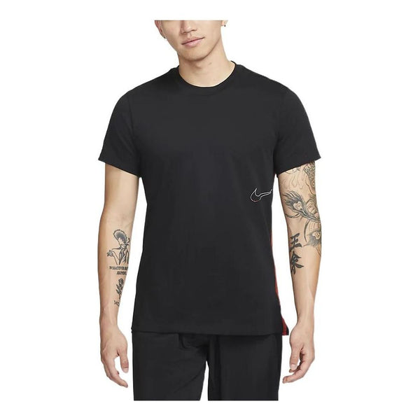 

Футболка Men's Nike Dri-FIT Logo Solid Color Training Sports Short Sleeve Black T-Shirt, мультиколор