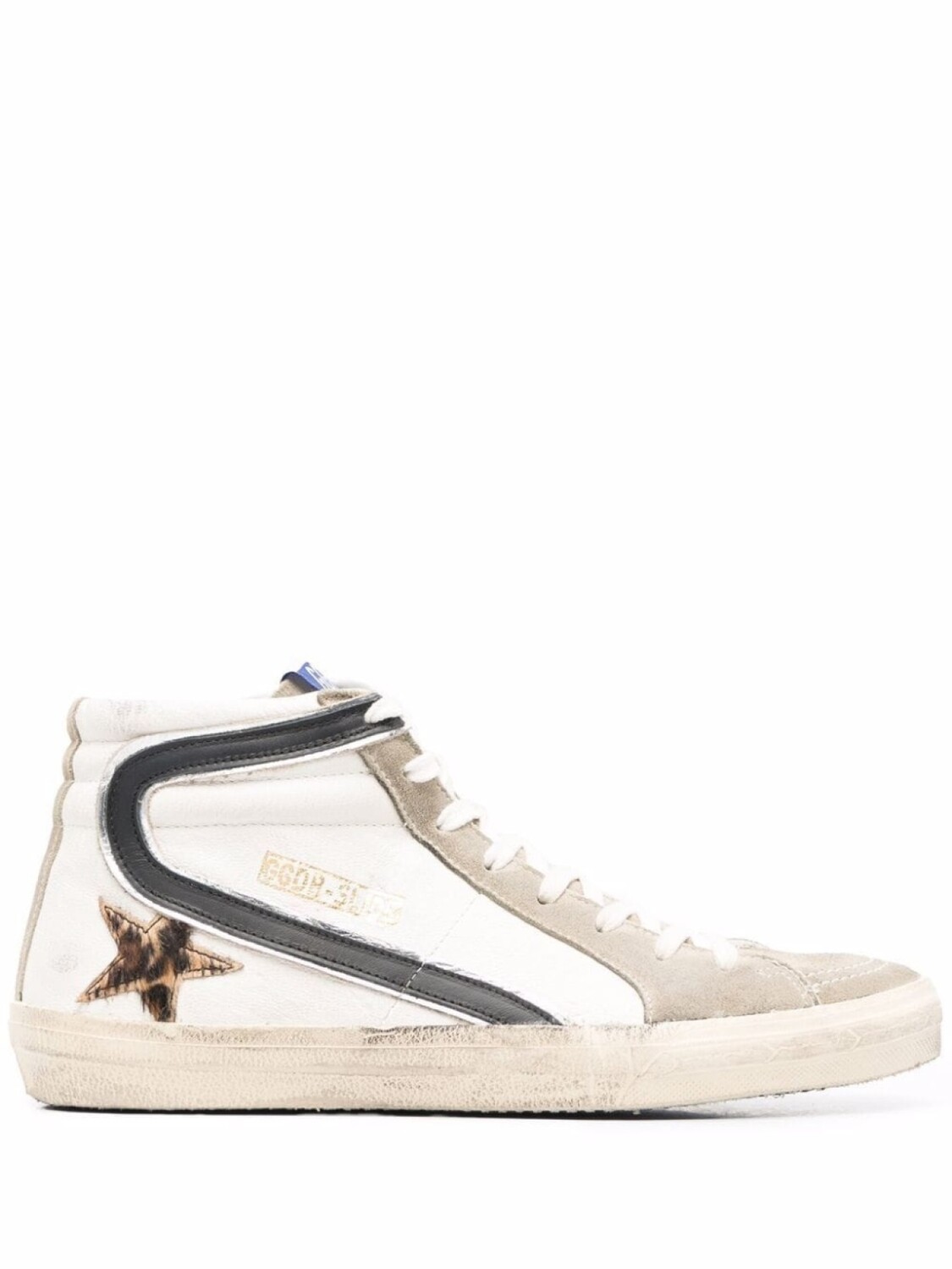 

Golden Goose высокие кеды Slide, белый