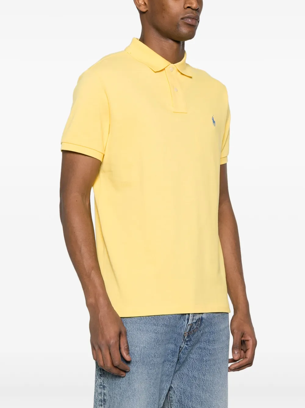 Рубашка поло с вышивкой Polo Pony POLO RALPH LAUREN, желтый — фото 3