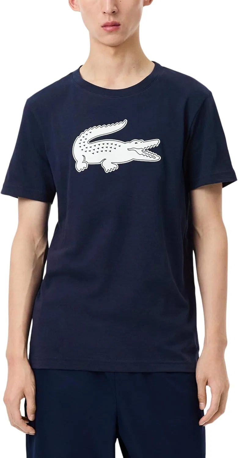 Футболка спортивная Lacoste, Navy Blue/White, XXL