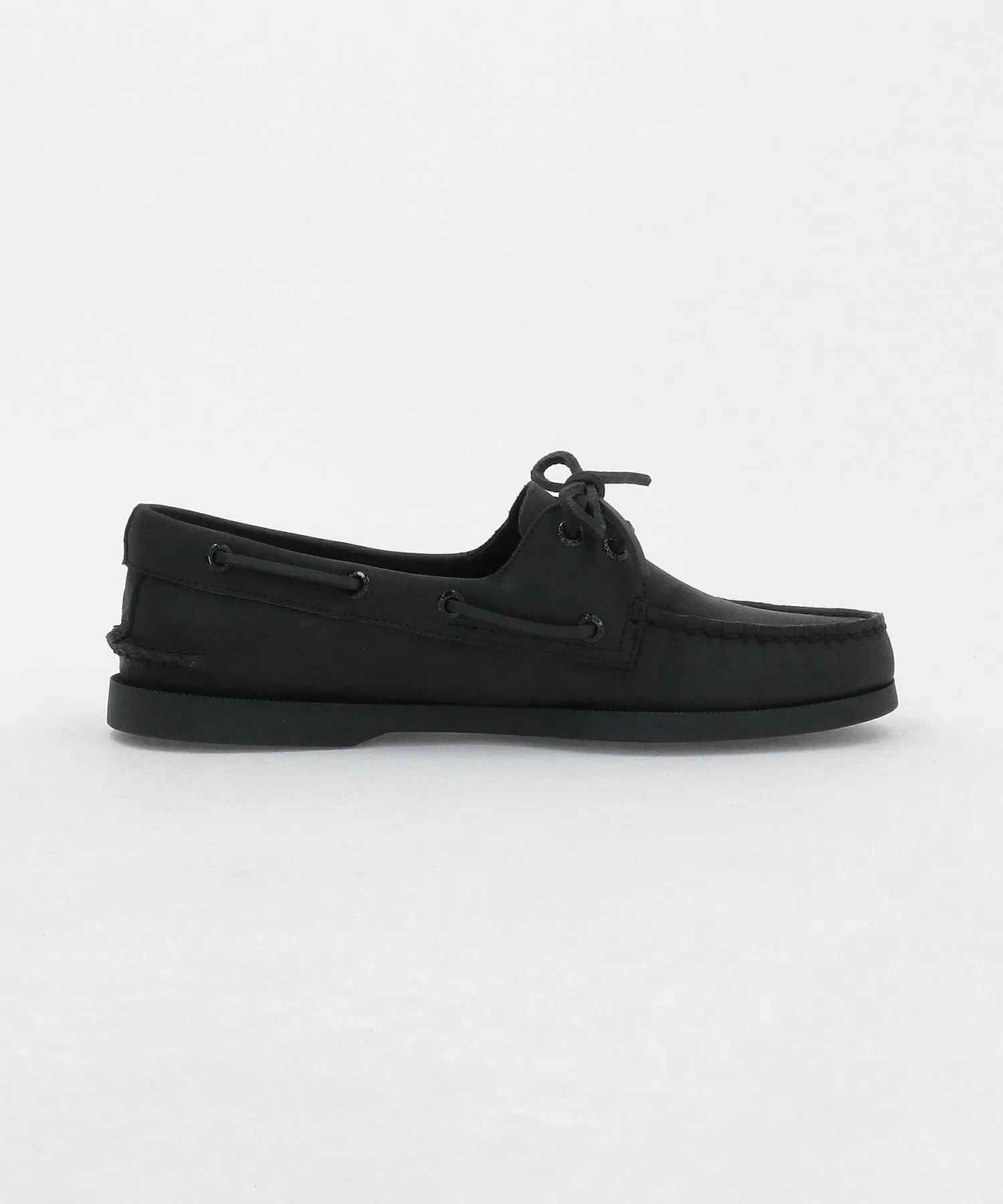 Мужские кожаные мокасины Sperry AUTHENTIC BOAT SHOES чёрные — фото 4