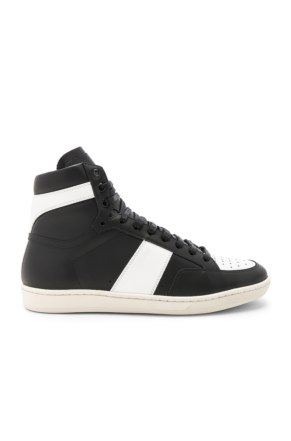 

Кроссовки Saint Laurent Signature Court Classic SL/10H Leather High Tops, цвет Black & White