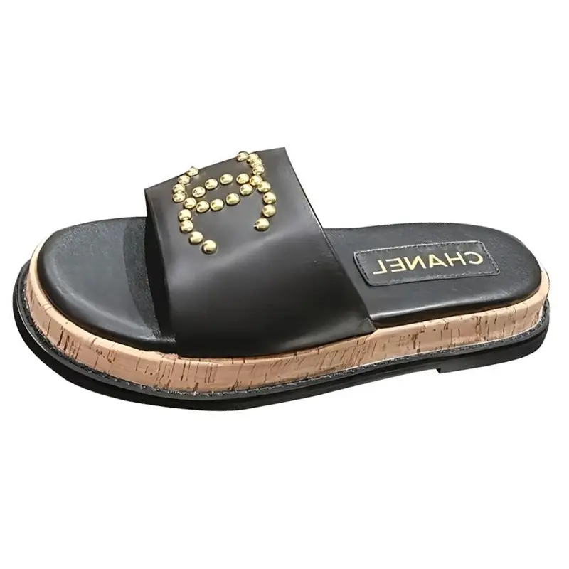 CHANEL Резиновые сандалии Women's Black