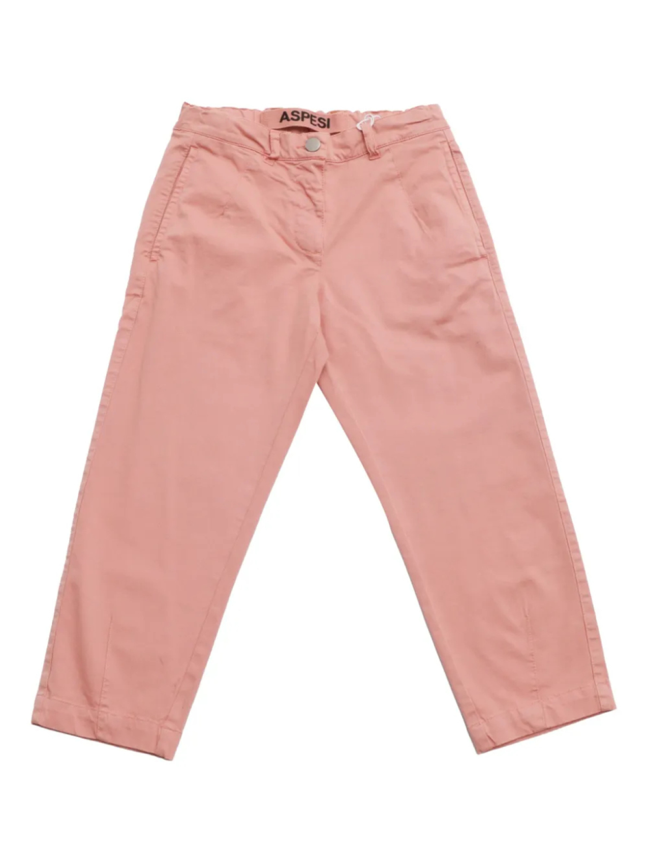 

Прямые брюки из хлопка Aspesi Kids, розовый