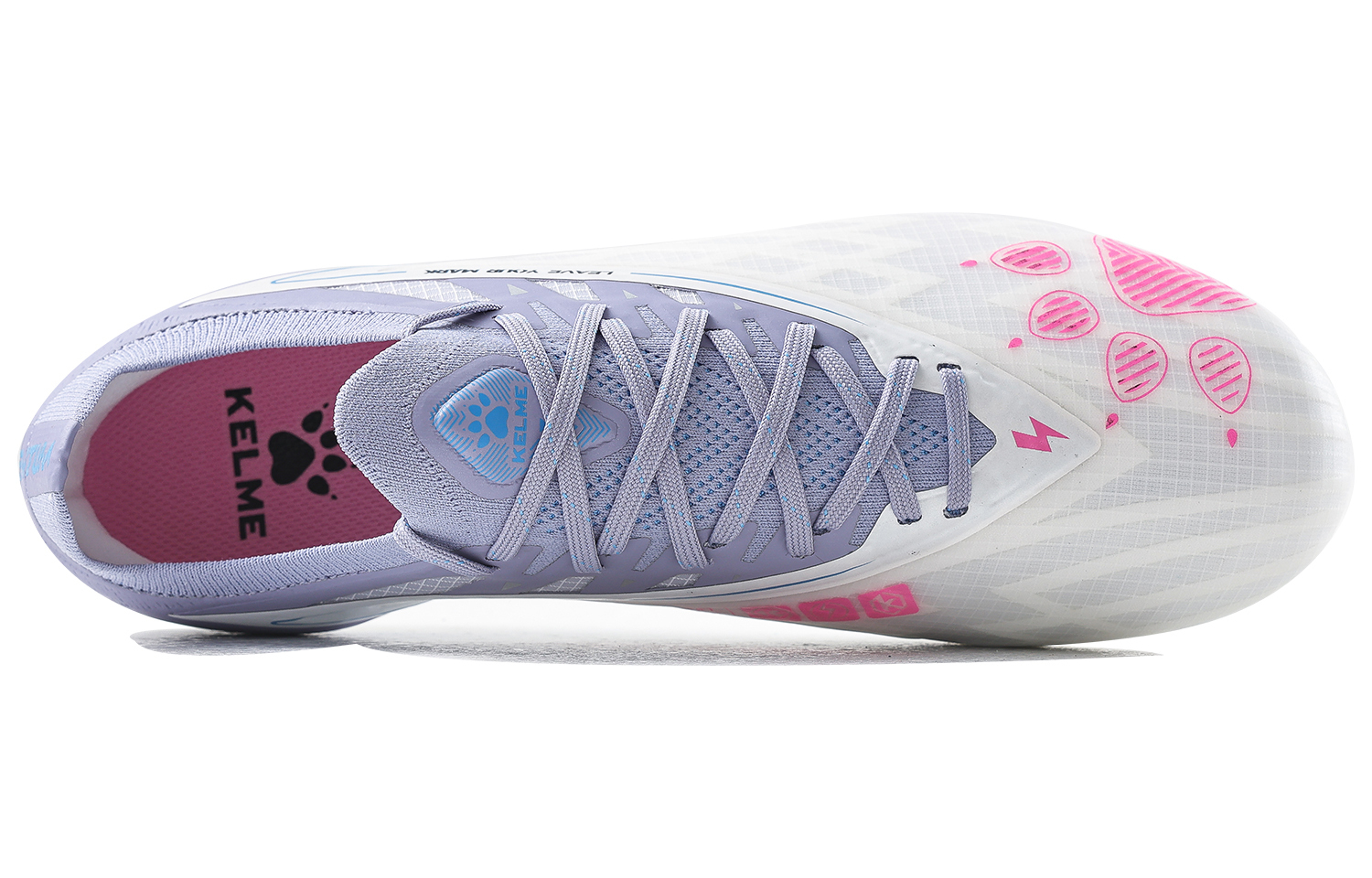 Футболка Kelme Unisex Кроссовки низкие Белые Фиолетовые — фото 4