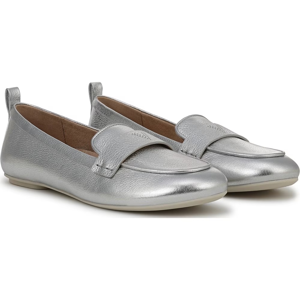 Тесса лофер Vionic, silver leather