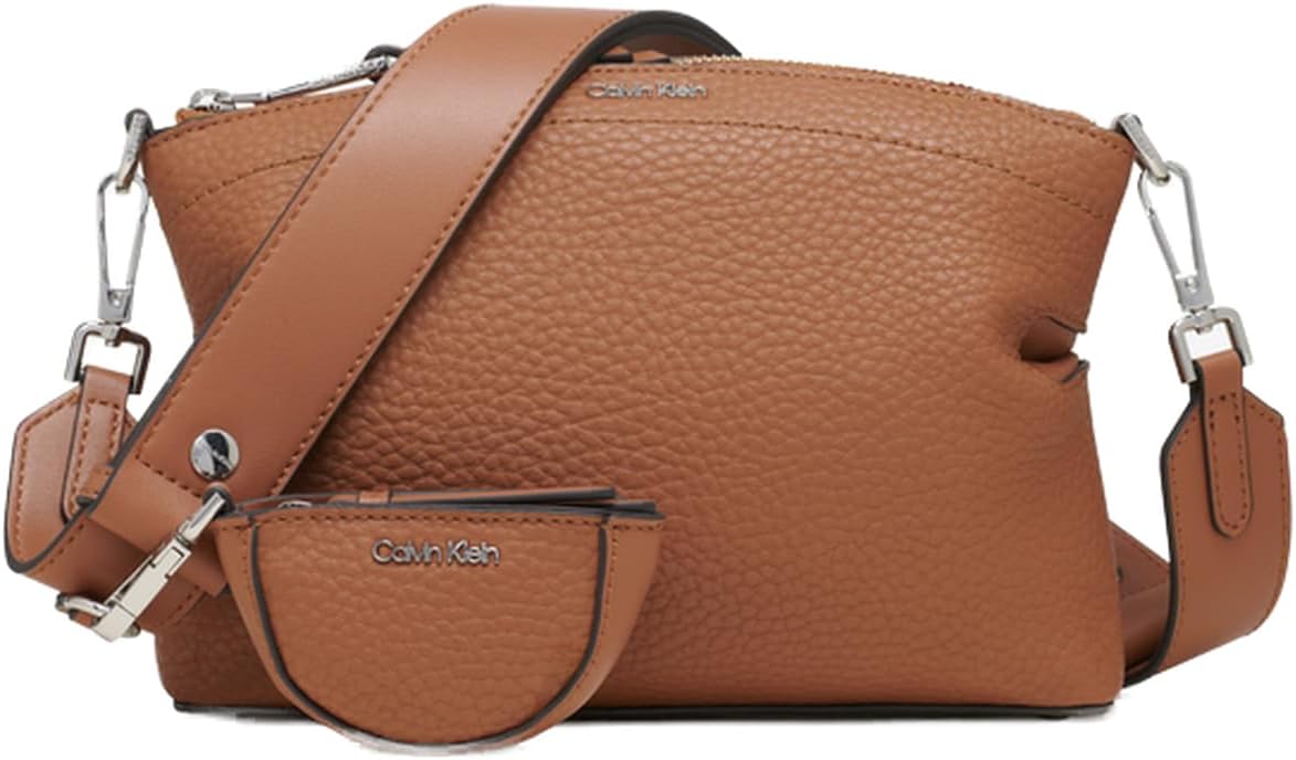 

Сумка через плечо Calvin Klein Cypress 2 в 1 с застежкой-молнией, Caramel