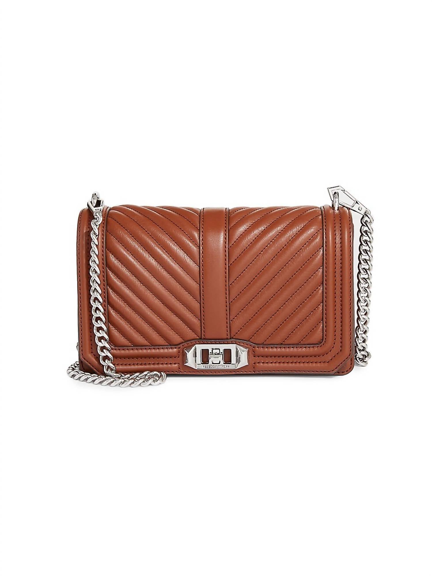 

Chevron Quilted Jumbo Love Crosbody Small In Dark Luggage Rebecca Minkoff, Dark Luggage