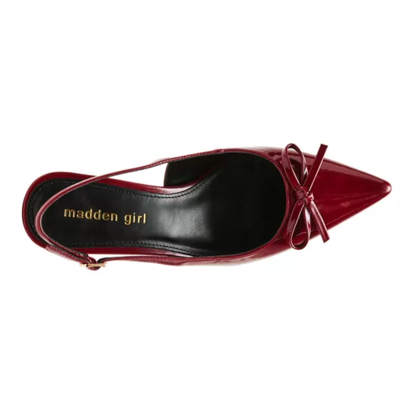 Модные женские туфли на каблуках-рюмочках Madden Girl, цвет cherry pat — фото 4