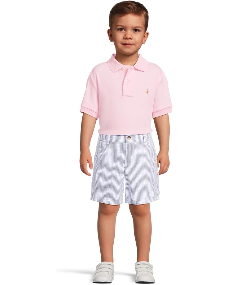 Поло Polo Ralph Lauren Kids Soft Cotton Polo Shirt, цвет Carmel Pink — фото 4
