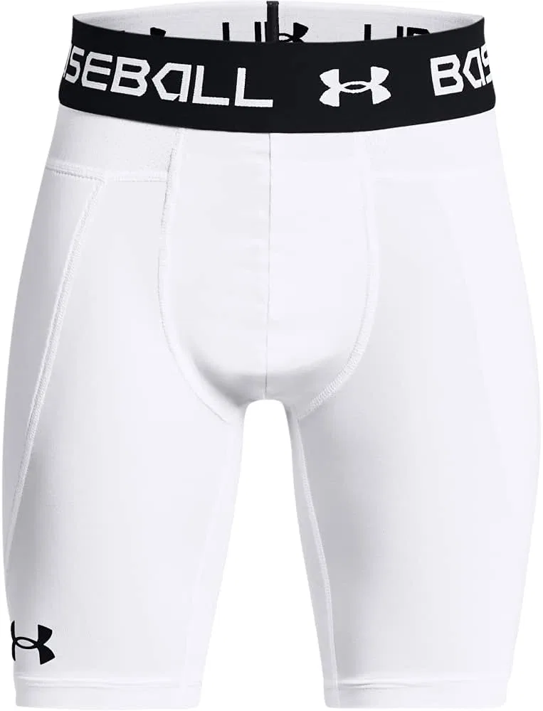 Детские шорты Under Armour Utility Slider 21, White (100)/Black
