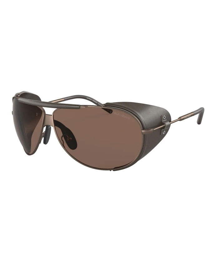 

Бронзово солнцезащитные очки ar 6139q Giorgio Armani, коричневый