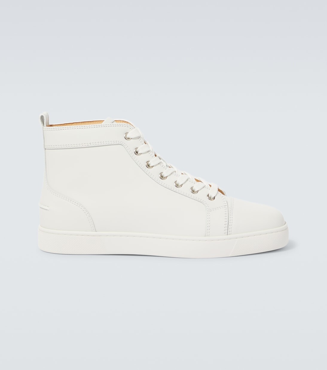 

Кожаные высокие кеды louis Christian Louboutin, белый