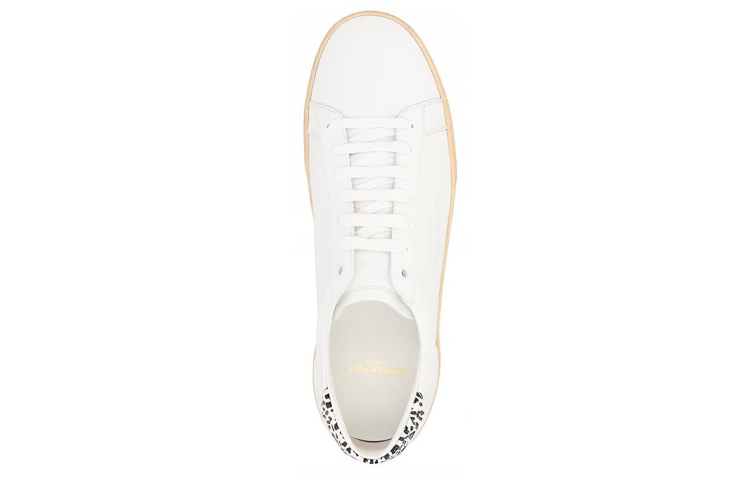 Кроссовки мужские Saint Laurent Signa Lace-Up, белый / черный — фото 3