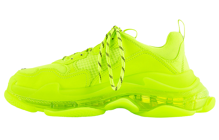 

Кроссовки Balenciaga Triple S Clear Sole Fluo Yellow, Желтый, Кроссовки Balenciaga Triple S Clear Sole Fluo Yellow