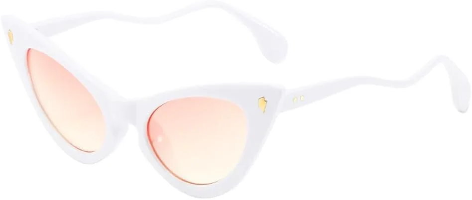 

Роскошные солнцезащитные очки «кошачий глаз» для женщин, сексуальные ретро-очки небольшого размера в стиле «кошачий глаз», яркие очки для женщин LVTFCO, 5