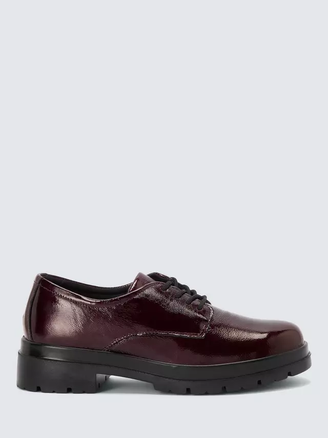 

Оксфорды John Lewis Fifie Leather Comfort Lace Up, цвет vern/bordo/naplak