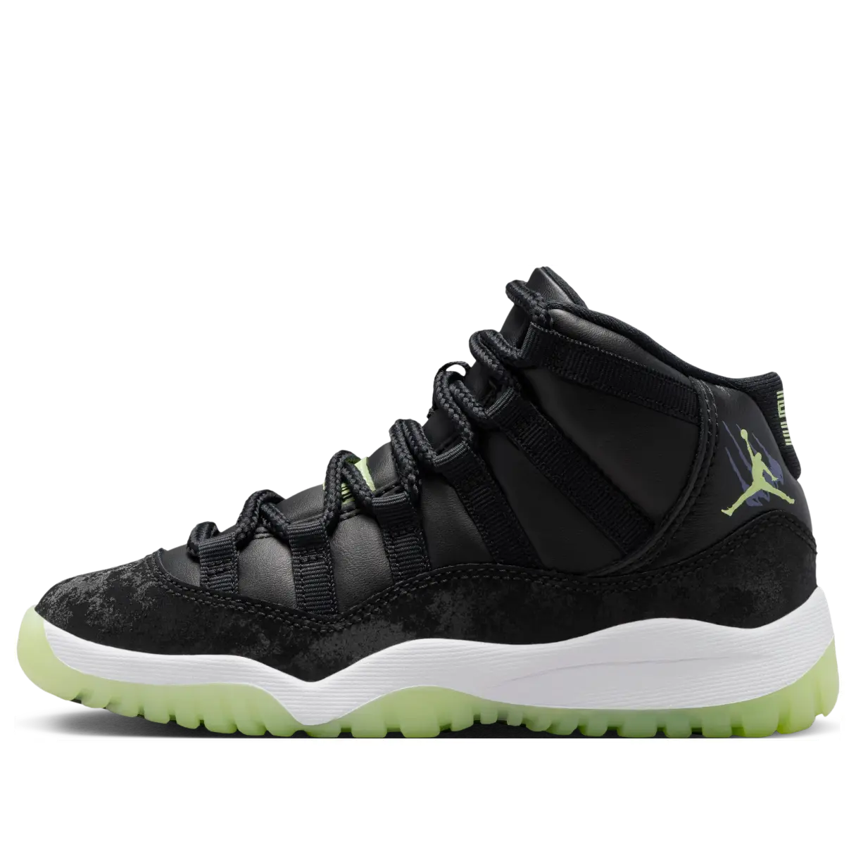 

Кроссовки (PS) Air Jordan 11 Retro 'Black Barely Volt'