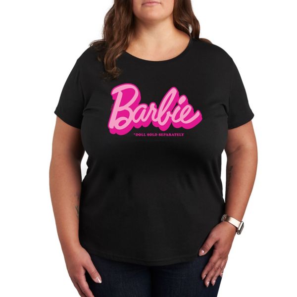 

Кукла Plus продается отдельно. Футболка с рисунком. Barbie, черный