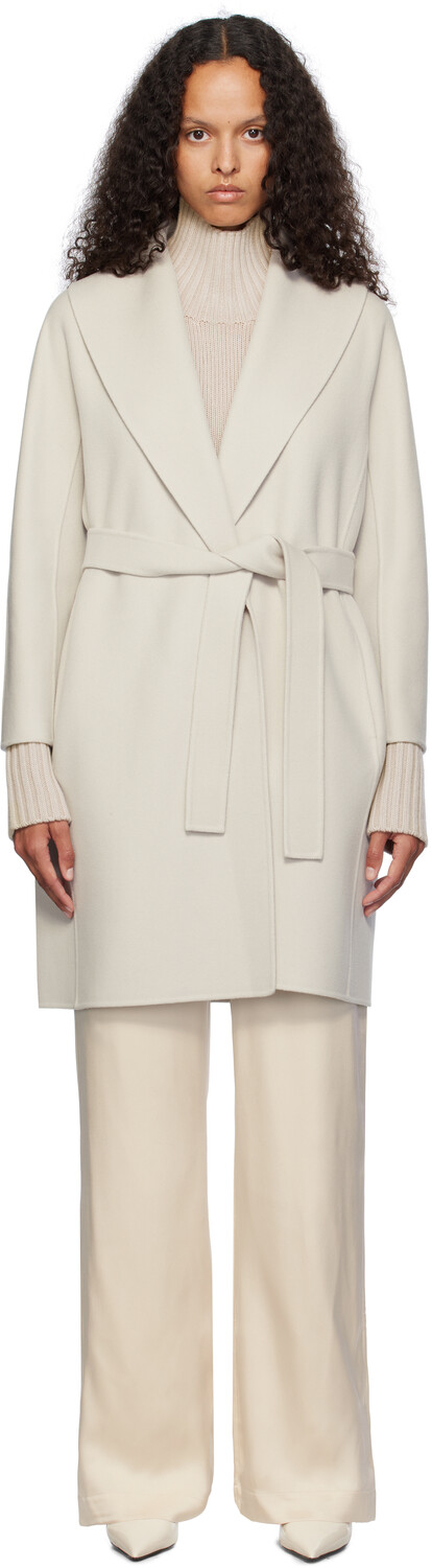 

Бежевое пальто Месси Max Mara