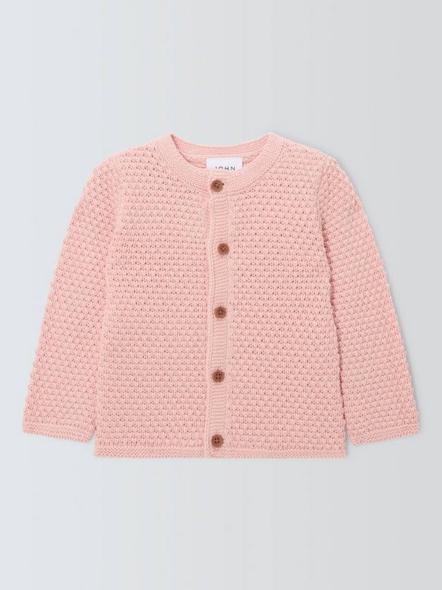 

Детский плотный кардиган John Lewis, розовый