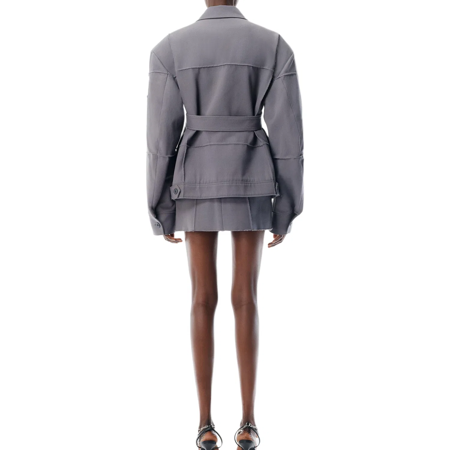 Бомбер на молнии Alexander Wang, Gray — фото 4