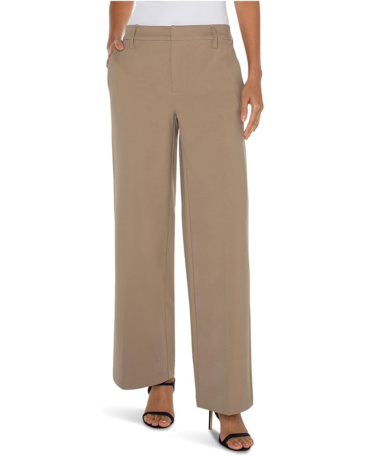 

Брюки Liverpool Los Angeles Kelsey Mid-rise Wide Leg Trousers, цвет Palo Santo