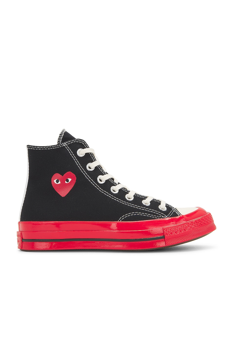 

Высокие кеды Converse с красной подошвой Comme Des Garcons Play, черный