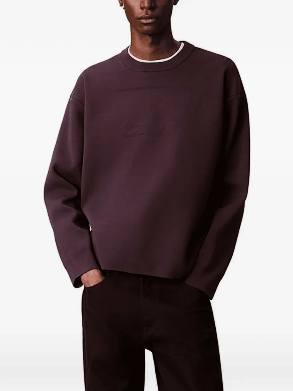 Толстовка с круглым вырезом Calvin Klein, фиолетовый