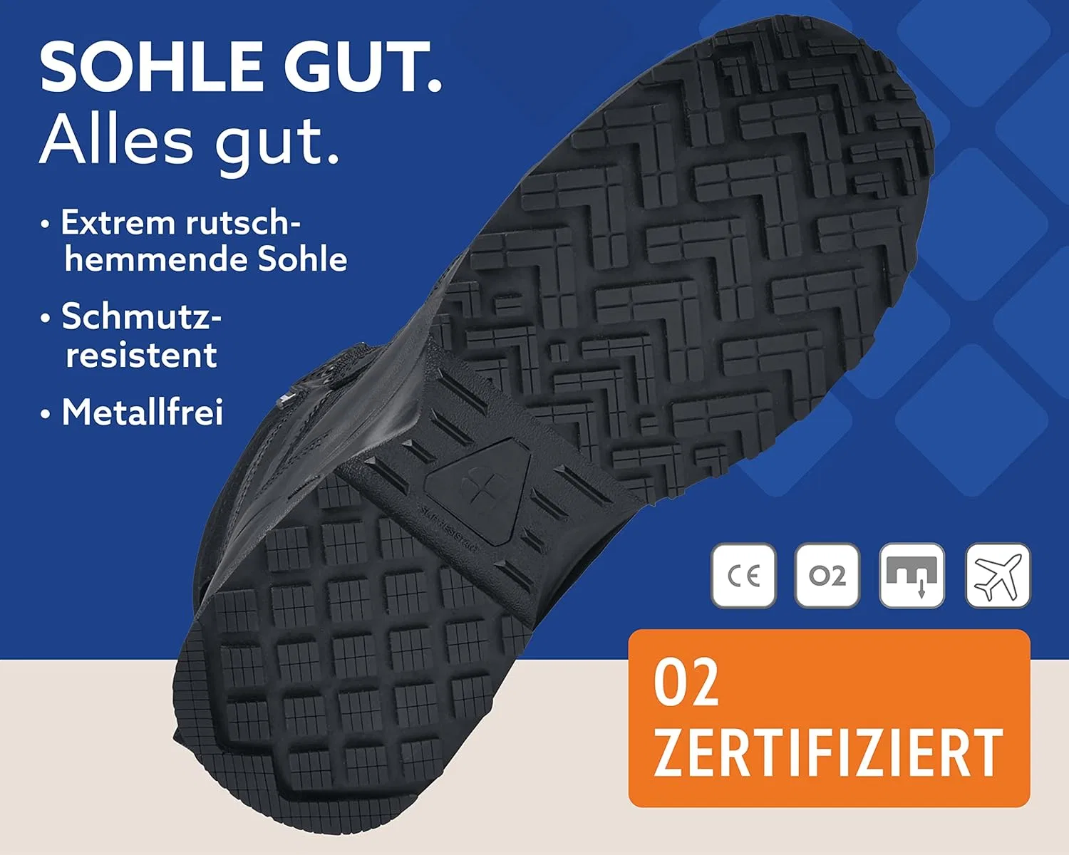 Shoes for Crews Рабочие ботинки Crews Defense Mid Work Shoes (без стального подноска), сертифицированы CE 02 HRO WR SRC, унисекс, с нескользящей подошвой, водонепроницаемые, для мужчин и женщин — фото 4