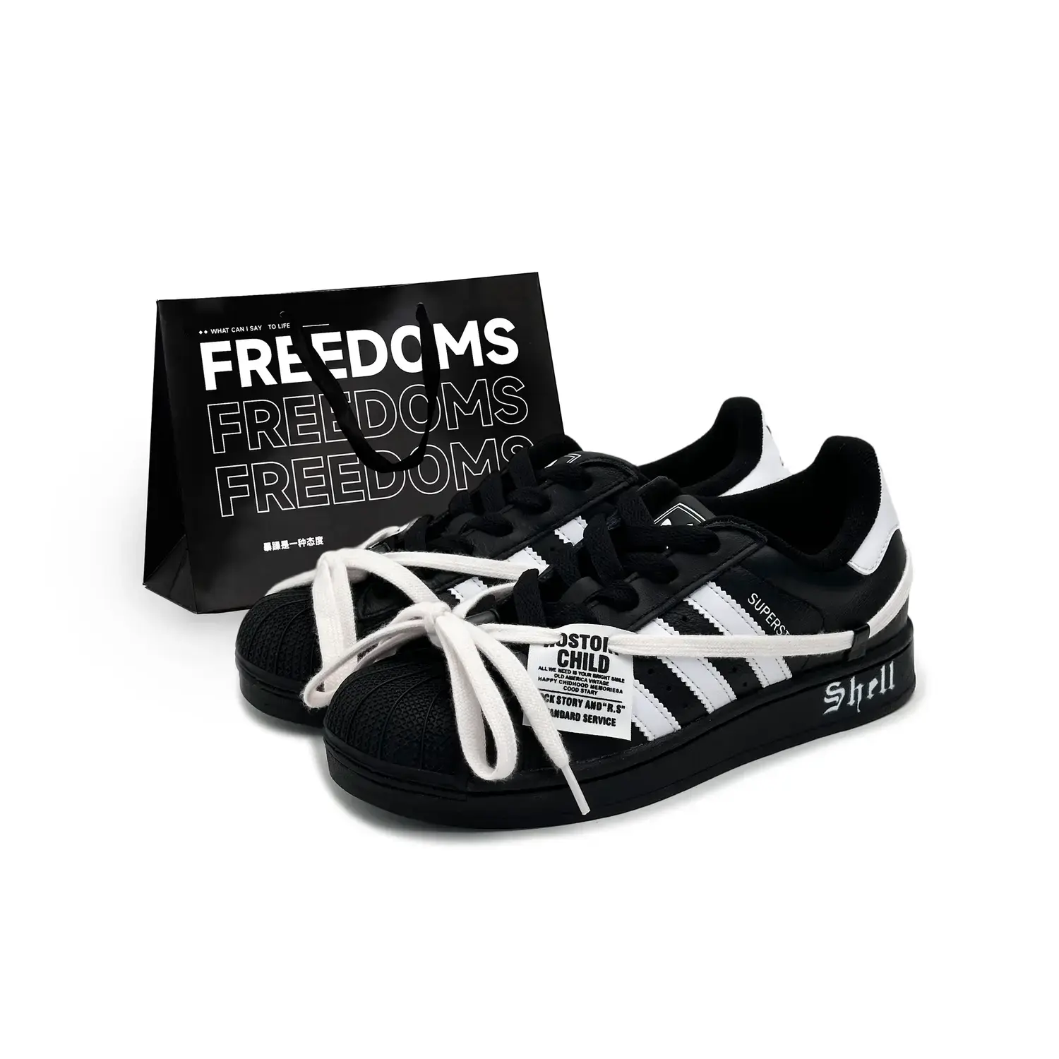 

Adidas Originals Superstar 2 Low top детские скейтбординг кроссовки Black Unisex