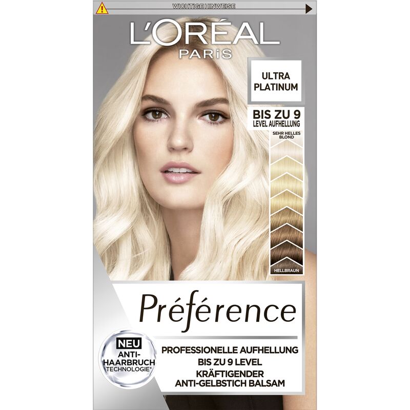 

Стойкая краска для волос Ultra Light Platinum Blonde 9L L’Oréal Paris,