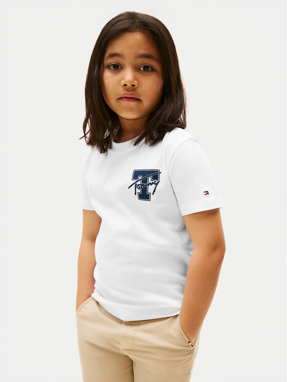 

Футболка обычного кроя Varsity Graphic KB0KB09868 Tommy Hilfiger, белый