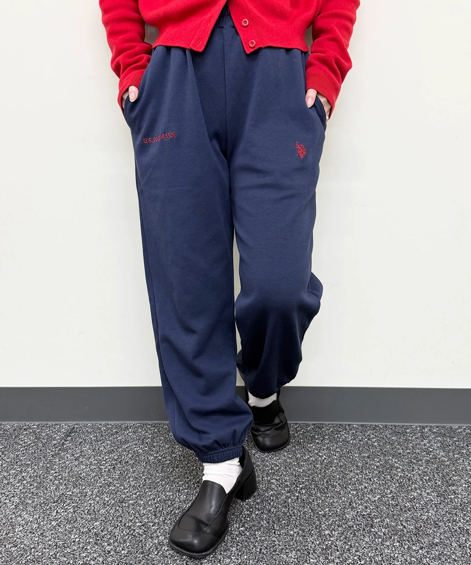 Спортивные брюки-поло с двусторонним логотипом US POLO ASSN./One-Point Logo U.S. Polo Assn., NVY — фото 2
