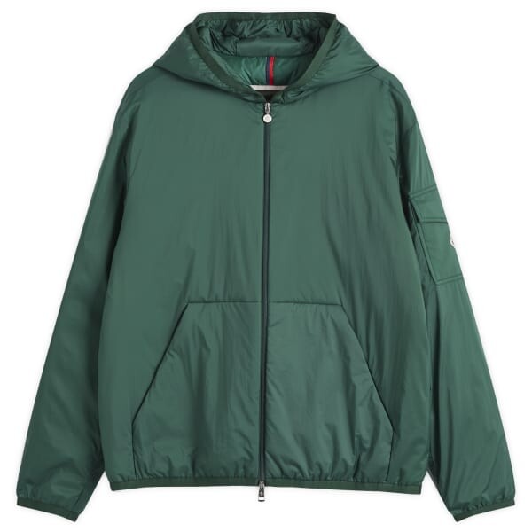

Длинная непрозрачная куртка из переработанного монтейнарда Moncler, зеленый